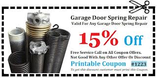 Garage Door Spring Coupon