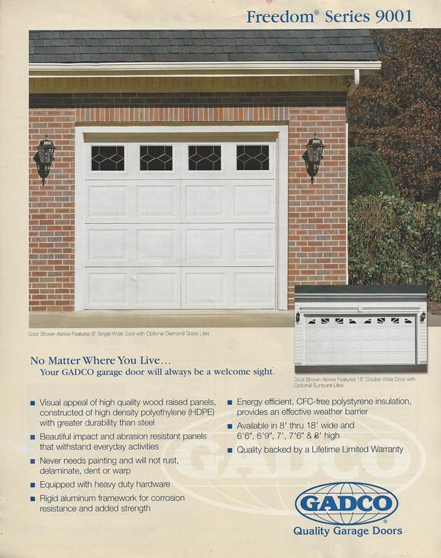 Vinyl Garage Door 9001