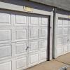 Here is a Picture BEFORE EazyLift Garage Door Company Began The Work,  Our Professional Garage Door Installation Team Installed Two New Vinyl 8700 Garage Doors, We also Installed Two Garage Door Openers and Finished Our Garage Door Installation With Some Aluminum Capping. 